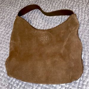 Tory Burch suede tote bag